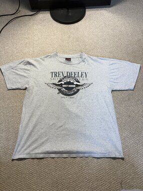 Harley-Davidson Trev Deeley Motorcycles Vintage Tee in Gray - XL